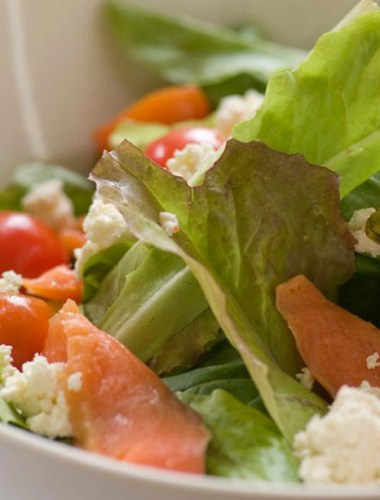 Insalata de ricotta salmón